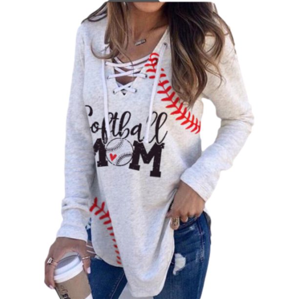 Pntutb - Camiseta de manga larga con cuello en V para mujer Pntutb Pntutb-6149