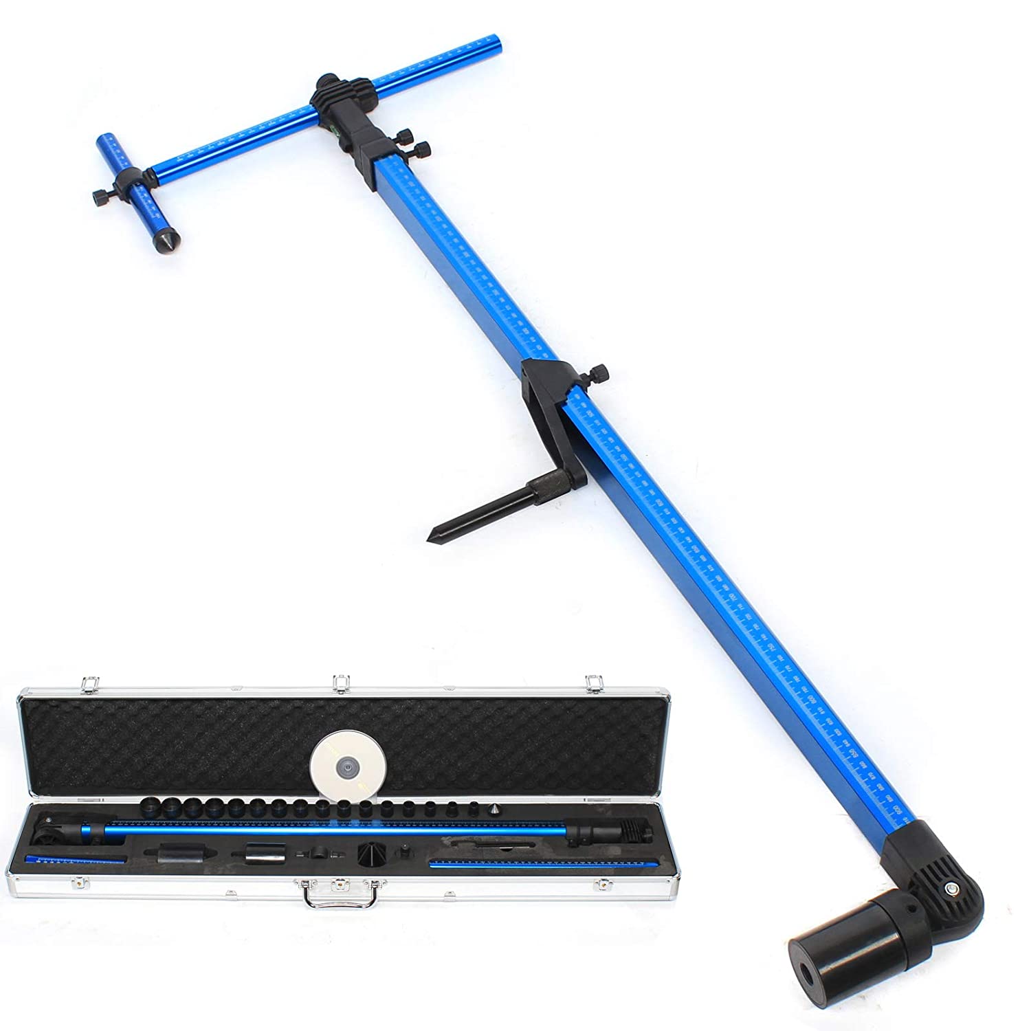 Precision Two-Dimensional Measuring Ruler General Automobile Body Frame 2D Measurement Maintenance Tool,40.15×7.87×3.9"