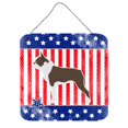 thumbnail image 1 of Caroline's Treasures USA Patriotic Boston Terrier Impresiones para colgar en la pared o en la puerta BB3344DS66, 6 x 6, multicolor Caroline's Treasures BB3344DS66, 1 of 1
