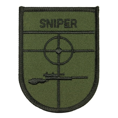 Sniper Military Police Patch tactical Marksman Embroidered Iron On