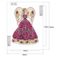 thumbnail image 2 of Kit de cuadros de bricolaje con pintura de diamante 5D Wdftyju belleza con vestido de ala de diamantes de imitación, 2 of 9