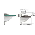 thumbnail image 2 of CRL DL661SC Satin Chrome Heavy-Duty Adjustable Shelf Bracket, 2 of 5