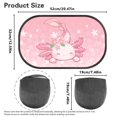 thumbnail image 7 of Yuyamidu Adorable Axolotl Car Window Shades for Side Window Cherry Blossom Side Window Sun Shade for SUV Trucks 2 Pack Pink Sunshade for Car Back Window, 7 of 7
