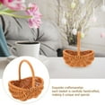 thumbnail image 2 of Rattan Shopping Basket Hamper Simulation Rattan Basket Photo Prop Wine Basket Woven Basket Handheld Basket, 2 of 6