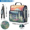 thumbnail image 2 of FORMRS Zipper Binder with Shoulder Strap 2-inch Ring 500 Sheet Capacity File Bag, Floral Mountain, 2 of 5