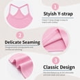 thumbnail image 5 of Yintry Kids Soft Undershirt Girls'Stretch Y-strap camisole, 4 Pack, Size 2-10, 5 of 7