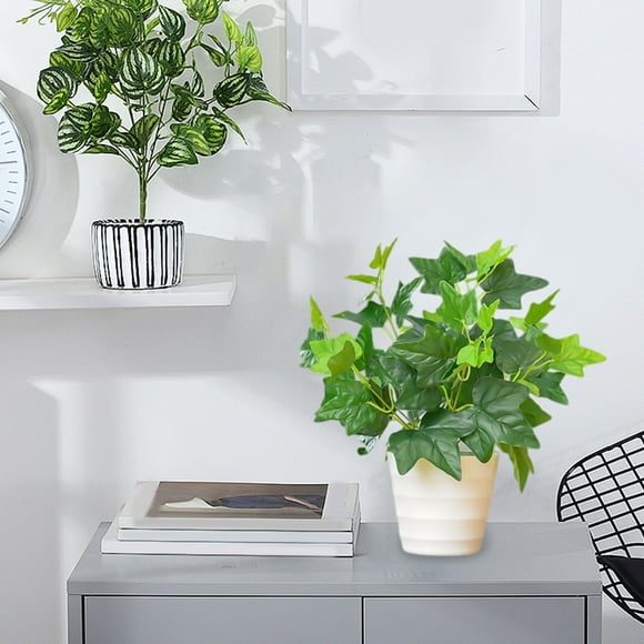 Artificial Green Plant, Home office Decor, Realistic Touch, Modern Style, Hotel Lobby Accent, Long-Lasting Plants, Natural Look, Space Enhancement, Artificial Foliage, Versatile Placement JACSZPA