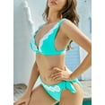 thumbnail image 7 of As Rose Rich Bikini Swimsuit for Women Lace Trim 2 Piece Bathing Suits, L, 7 of 7