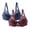 J, variant on siminsem Wireless Bra for Women Pack of 2 No Underwire Tshirt Bra Thin Padded Comfortable Everyday Bra Full Coverage Casual Wear, Blue,100C