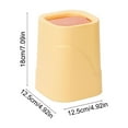 thumbnail image 4 of Small Trash Can with Lid, Mini Trash Can for Bathroom, Office and Bedroom, Small Bathroom Garbage Can with Swing Top, Compact Waste Basket for Desk, Dorm & Home, Yellow - Xuniizn, 4 of 7