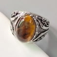 thumbnail image 4 of Ruiboury Muslim Jewelry Black Zircon Ring Retro Handmade Turkish Excellent Handwork Suitable For Many AJZ3368 Size 9, 4 of 6