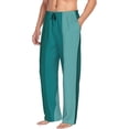 thumbnail image 5 of Cauagu Teal Color Mens Pajama Pants Sleep & Lounge Pants,PJ Bottoms with Pockets-XX-Large, 5 of 7