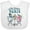 AA-White, variant on Inktastic Tea Time In Paris-Colorful French Poodles Boys or Girls Baby Bib