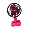 thumbnail image 1 of Ventilador de escritorio pequeño, refrigeración por aire, diseño, ventilador personal portátil de 3 velocidades para rojo, 1 of 9