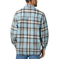 thumbnail image 6 of Atogsazn Mens Plaid Shirts Casual Button Down Long Sleeve Shirt Jacket Tops with Pocket Spring Fall Light Blue XXXL, 6 of 6