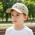 thumbnail image 2 of CYRBOKO Cotton, Adjustable Breathable Cotton Soft Top Baseball Hats for Kids Khaki Size 2-6 T, 2 of 5