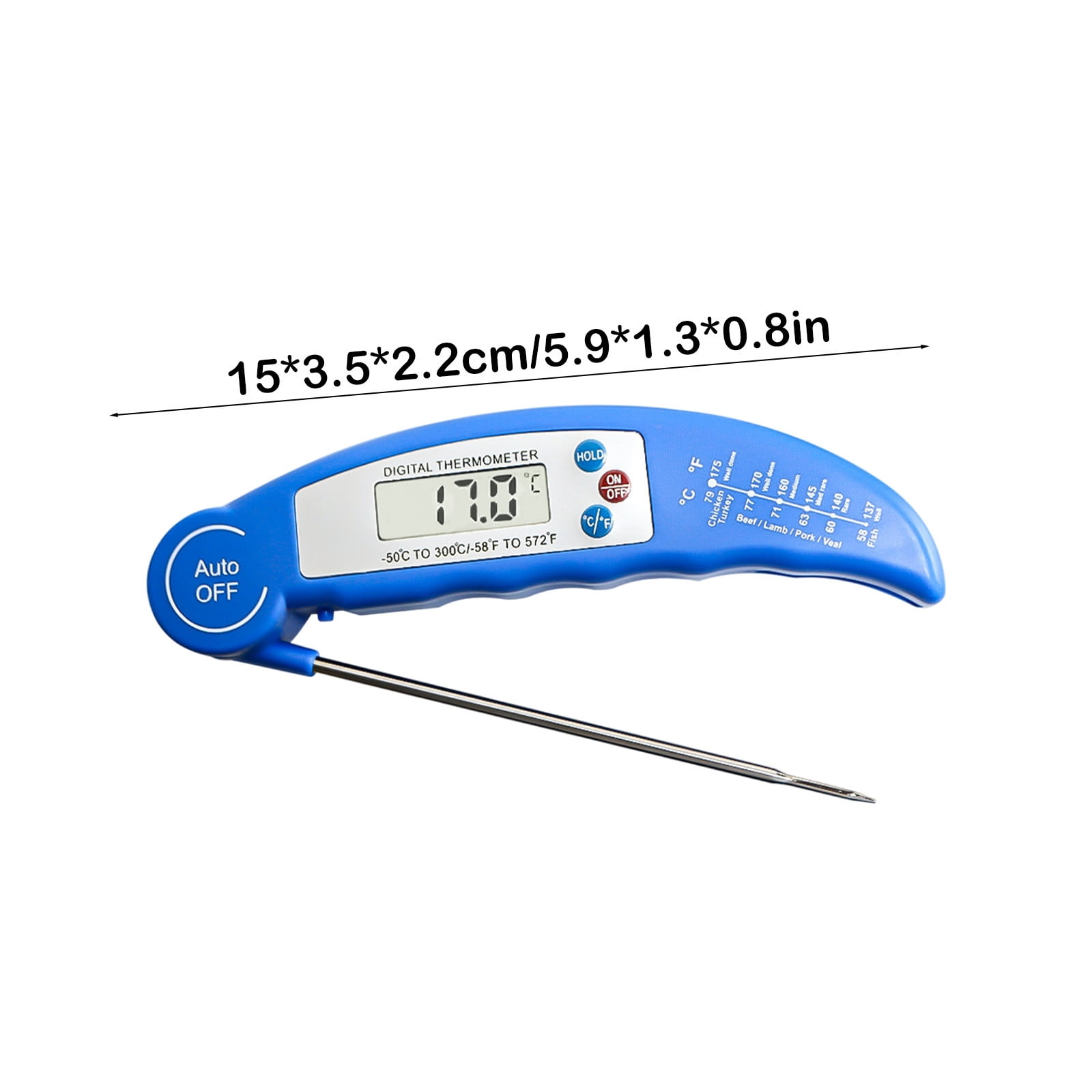 TaTaai 5Pcs Meat Thermometer Digital for Cooking & Baking, Grilling Wireless Food Thermometer Probe for Temperature, Liquids, BBQ, Smoking, Chicken, Steak, Kitchen Gadgets & Grilling