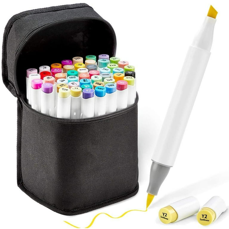 Permanent Art Sketch Drawing Marker Set, Alcohol Markers Double Tipped  Markers
