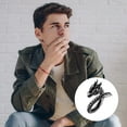 thumbnail image 2 of 1Pc Retro Man Ring Dragon Shaped Opening Ring Ethnic Style Hand Decoration, 2 of 7
