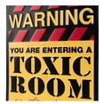 thumbnail image 4 of Warning Toxic Room Embossed Metal Sign, 4 of 4