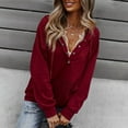 thumbnail image 2 of Vedolay Womens Sweatshirts Fashion Hooded Pullover Sweatshirts Half Zipper Hoodies Long Sleeve Tops Jackets for Women ,M, 2 of 5