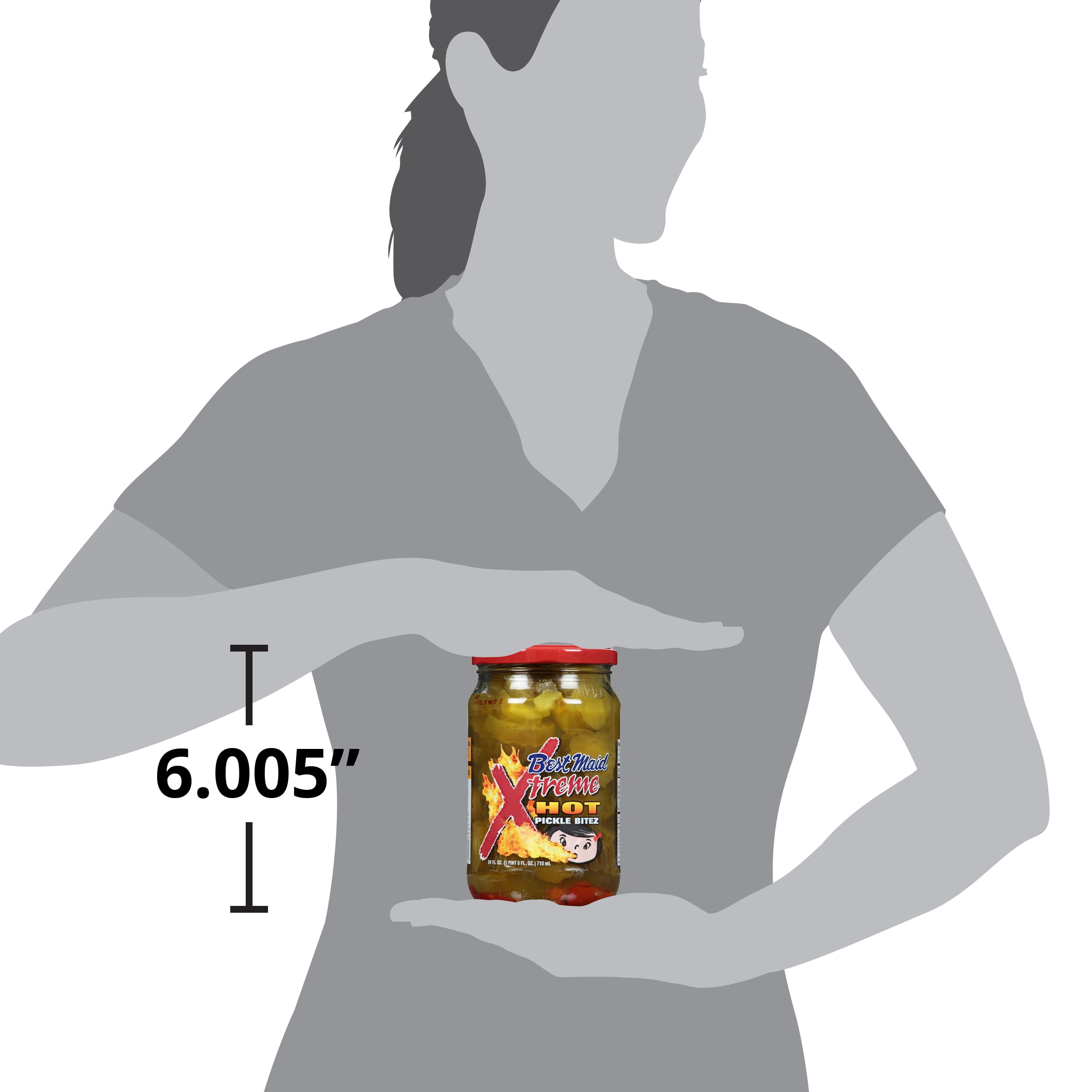 (3 pack) Best MaidÂ® Xtreme Hot Pickle Bitez 24 fl. oz. Jar