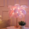 thumbnail image 3 of Lámpara de luz de mesa de Control remoto de árbol de plumas para decoración de dormitorio de boda JShteea El nuevo, 3 of 9