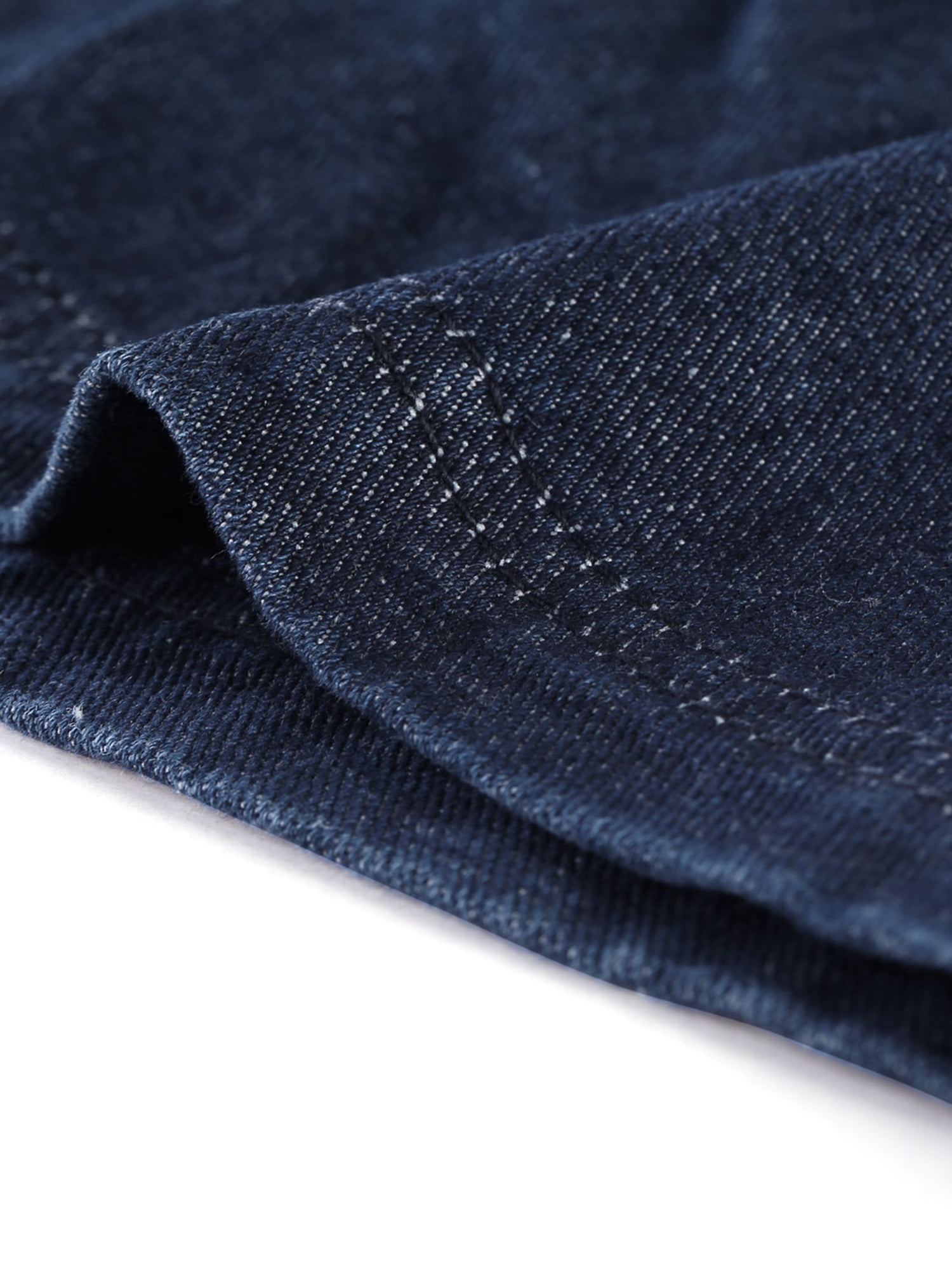 DARING DIVA Woman's Boyfriend Tie Waist Denim Jacket with Pockets L Dark Blue