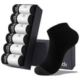 thumbnail image 3 of LWFBDTK Women Ankle Running Socks, 6-Pairs, Low Cut Cushioned Socks with Arch Support, Moisture Wicking, Size M (6.5-8.5), Black, 3 of 9