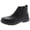 Black, variant on Skechers Mens Ankle Boots, Relaxed Fit Segment-Dorton Boot, Slip-on Leather Shoes