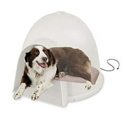 K&H Pet Products Lectro-Soft Igloo Style Dog Bed, Tan, 60W/Large/17.5" x 30"