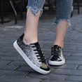 thumbnail image 5 of Cyiecw Women's Glitter Shoes Fashion Shiny Sequin Tennis Sneakers Lightweight Lace up Casual Shoes, 5 of 8