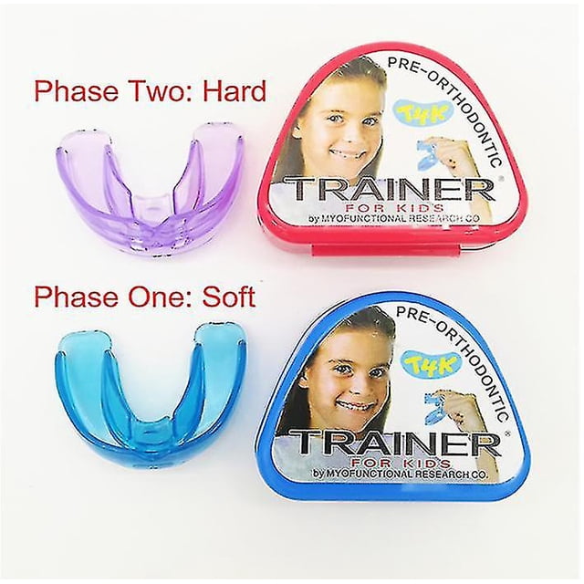 1 Juego de entrenador de dientes para niños, aparatos de ortodoncia para niños, aparatos de alineación Dental, boquillas