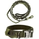 thumbnail image 5 of Tactical Dog Collar, Nylon, Adjustable, K9 Collar, Heavy Duty Metal Buckle with Handle and Tactical Bungee Dog Leash, Nylon (XL, Army Green), 5 of 5