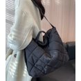 thumbnail image 3 of Kukuzhu Quilted Tote Bag for Women Padding Down Hobo Bag Casual Large Shoulder Bag, 3 of 6