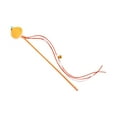 thumbnail image 2 of Juguete interactivo para gatos perfecl Varita teaser con borlas de campana Naranja, 2 of 8