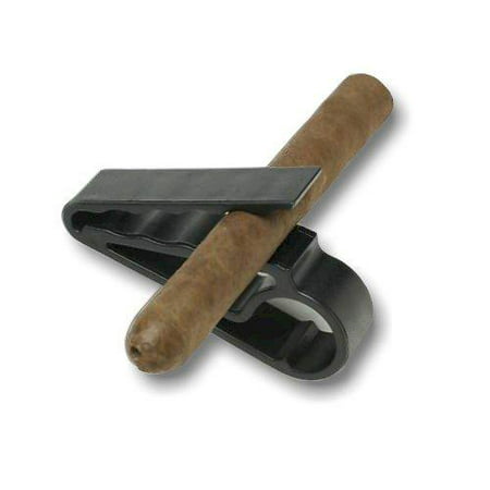 JP Lann Golf Cigar Holder Clip for Golfers, Black