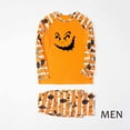 thumbnail image 2 of TIMIFIS Pyjamas d'Halloween pour la Famille pour Femmes/hommes Pyjamas des Fêtes d'Halloween Ensembles Assortis Tenue de Nuit 2 Pcs Combinaison Toile d'Araignée Fantômes Citrouille Squelette Haut et Pantalon Tenue Tenue d'Intérieur Hiver, 2 of 4