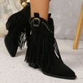 thumbnail image 6 of Black Women Boots With Stylish Details Comfortable For Fashion Events, 6 of 7