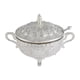 thumbnail image 5 of Sugar Bowl con tapa y cuchara de dispensadores de boda de la boda Ornament Ornament Organizador de escritorio Servidor de Glass Glass Glass, 5 of 9