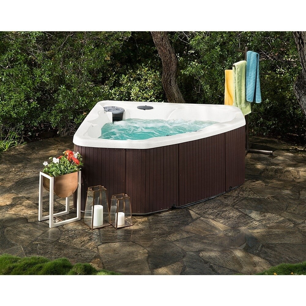Lifesmart LS300 Plus 2-3 Person 17-jet Spa in Arctic White/Espresso