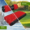 thumbnail image 6 of 10L0L Golf Cart Front Seat Cover for Club Car DS EZGO TXT RXV, Mesh Polyester Golf Cart Cover Red Black - S, 6 of 9