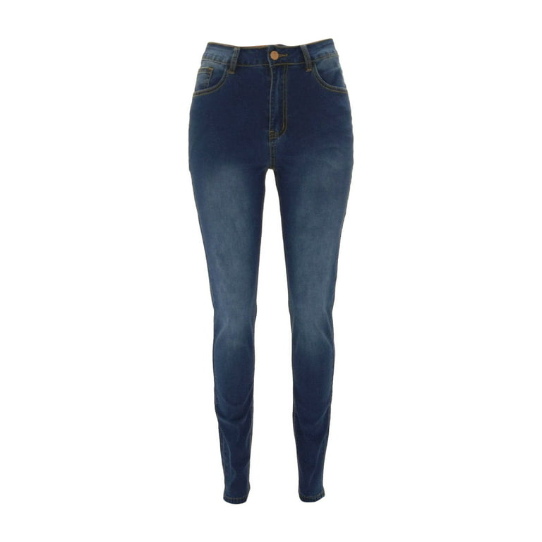 MECALA Womens High Rise Skinny Jeans High Waist Denim Pants Jeggings,Light  Blue,2XL
