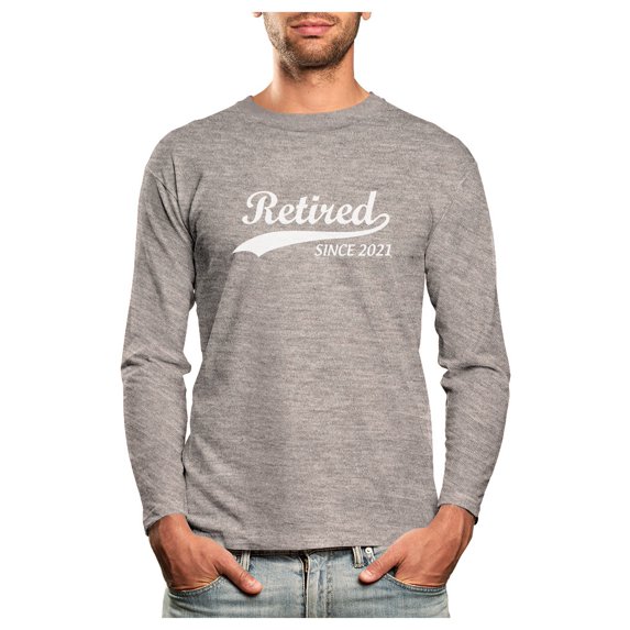 Tstars Mens Retirement Gifts Retirement Shirt Retired Since 2021 Tshirt Retired T-shirt Funny Humor Novelty Retired Tee Long Sleeve T Shirt