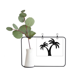 thumbnail image 1 of Coconut Tree Plant Beach silueta Marco De Metal Florero De Cerámica Decoración, 1 of 4