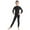 Black, variant on Jizyo Kids Girls Boy Full Body Unitard Zentai Costume Halloween One-Piece Gymnastics Leotard Turtleneck Catsuit Jumpsuit Ivory 11-12