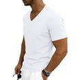 thumbnail image 5 of LRGSHF V Neck T-Shirts for Men Short Sleeve Casual Basic Tops Summer Soft Pullover Tops Lightweight Breathable Athletic Gym Regular Fit Wears, 5 of 6