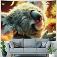 thumbnail image 4 of BCIIG Koala Flower Tapestry Wall Hanging Unique Style Home Decor 50x40inch, 4 of 6