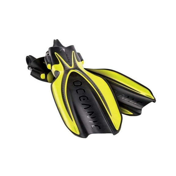 Oceanic Manta Ray Open Heel Fins with Spring Straps