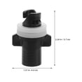 thumbnail image 2 of RENACLIPY 4Pcs Sup Pump Adapter for Kayak Air Valve Quick Inflation and Deflation Black Plastic, 2 of 8
